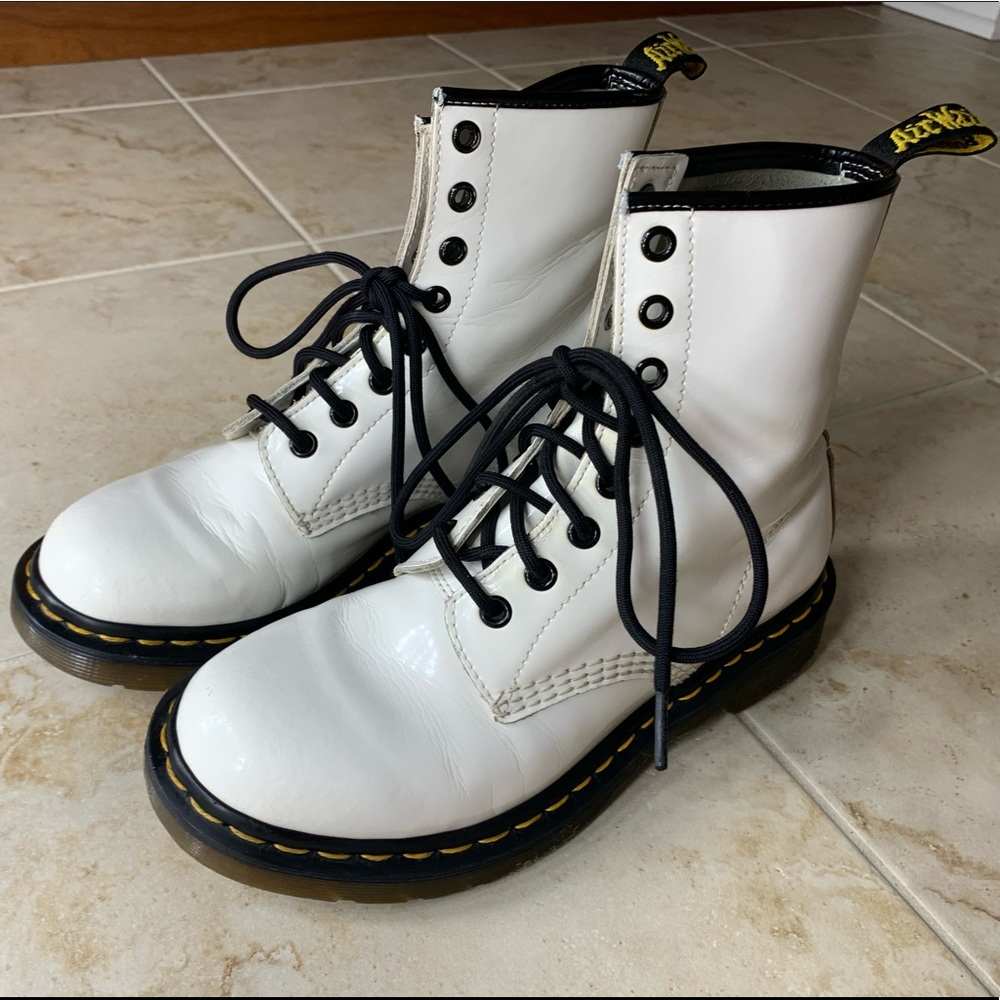 White Doc Martens Boots